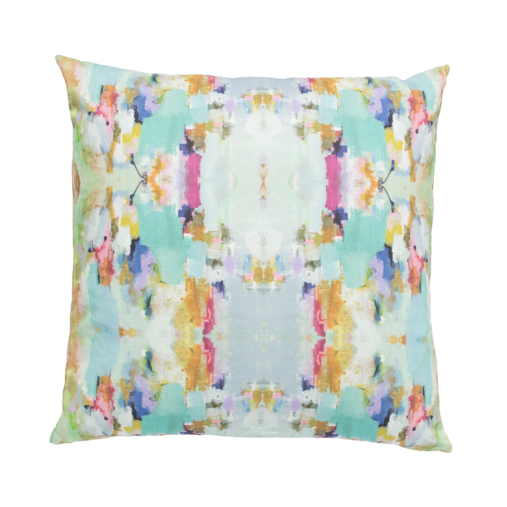 Fiesta Linen Throw Pillow 22&quot; square