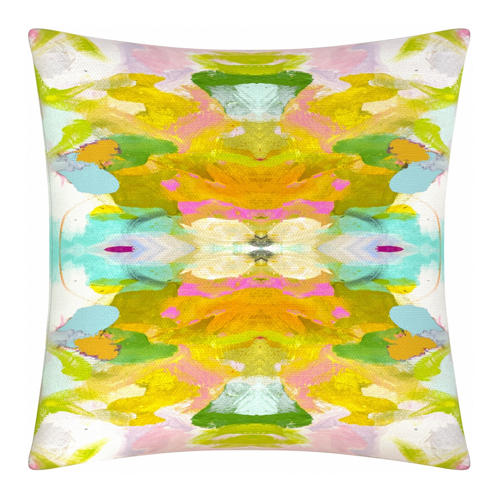 Palm Beach Linen Throw Pillow 22&quot; square