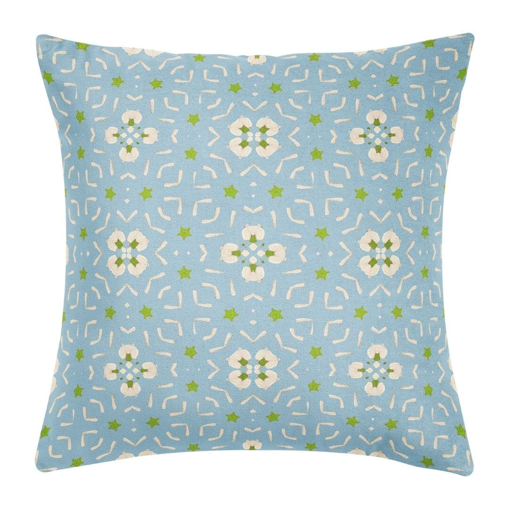 Dorset Garden Blue Throw Pillow 22&quot;