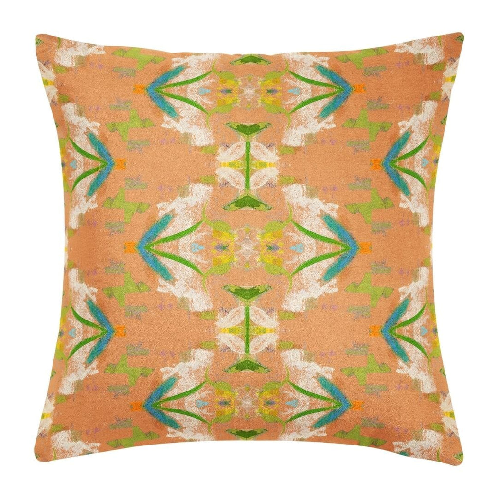 English Garden Orange Throw Pillow 22&quot;
