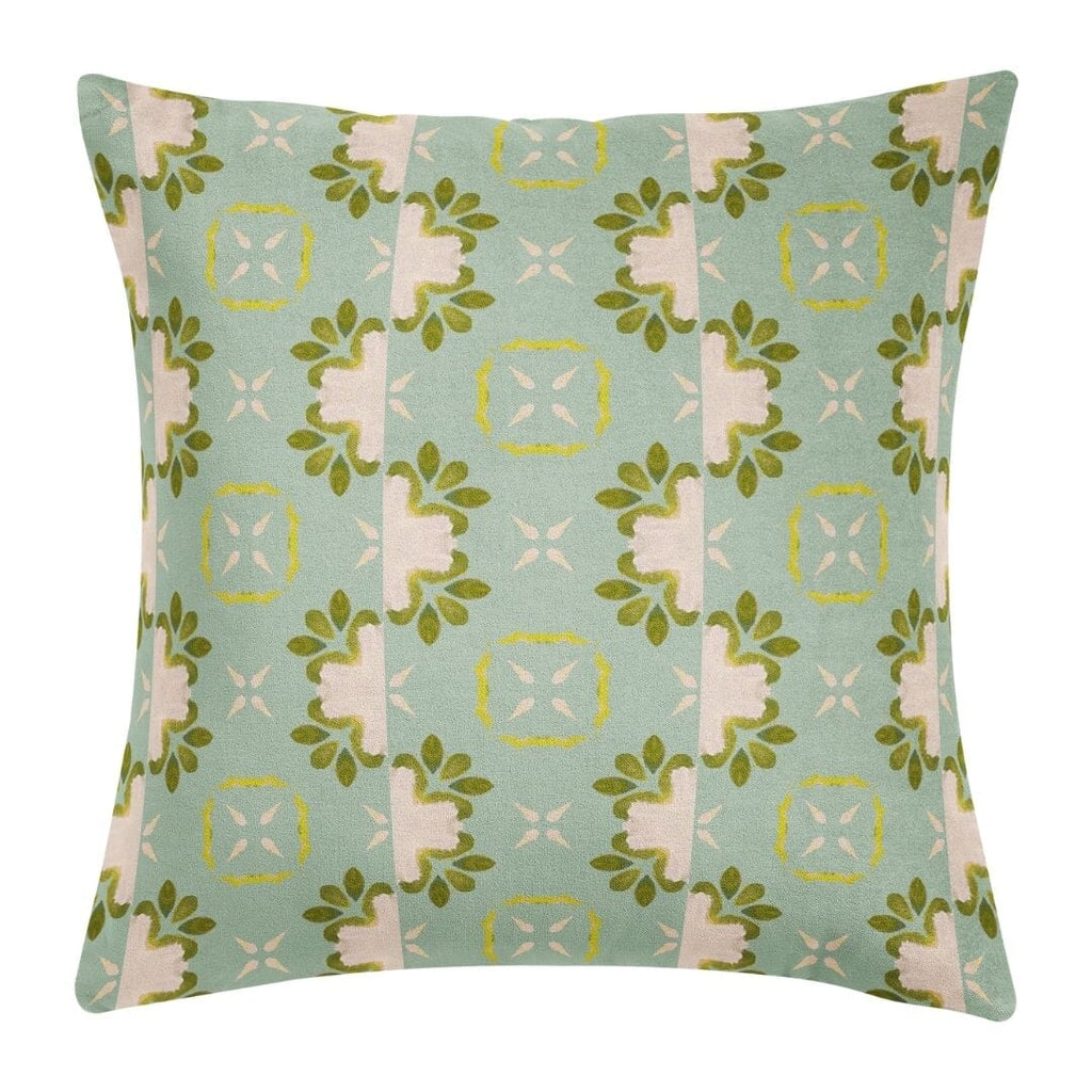 Primrose Blue Throw Pillow 22&quot;
