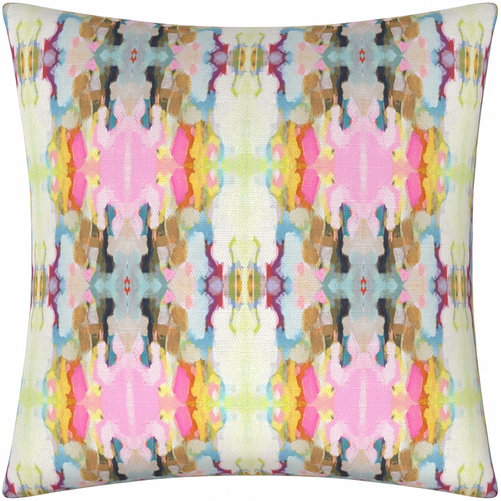 Brooks Avenue Navy Linen Pillow from Laura Park Designs 26&quot; square