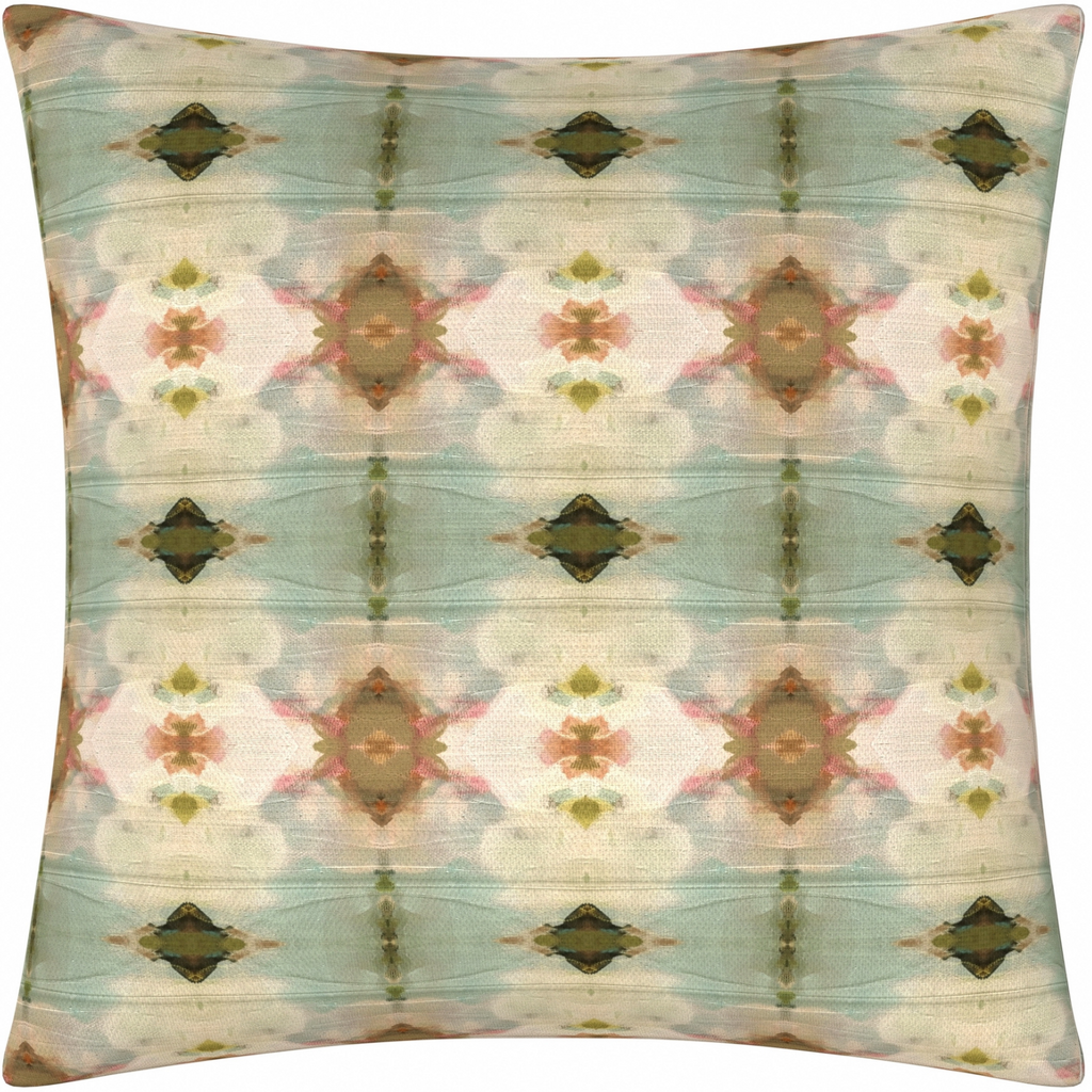 Under The Sea Dark Green linen pillow from Laura Park Designs 26&quot; square