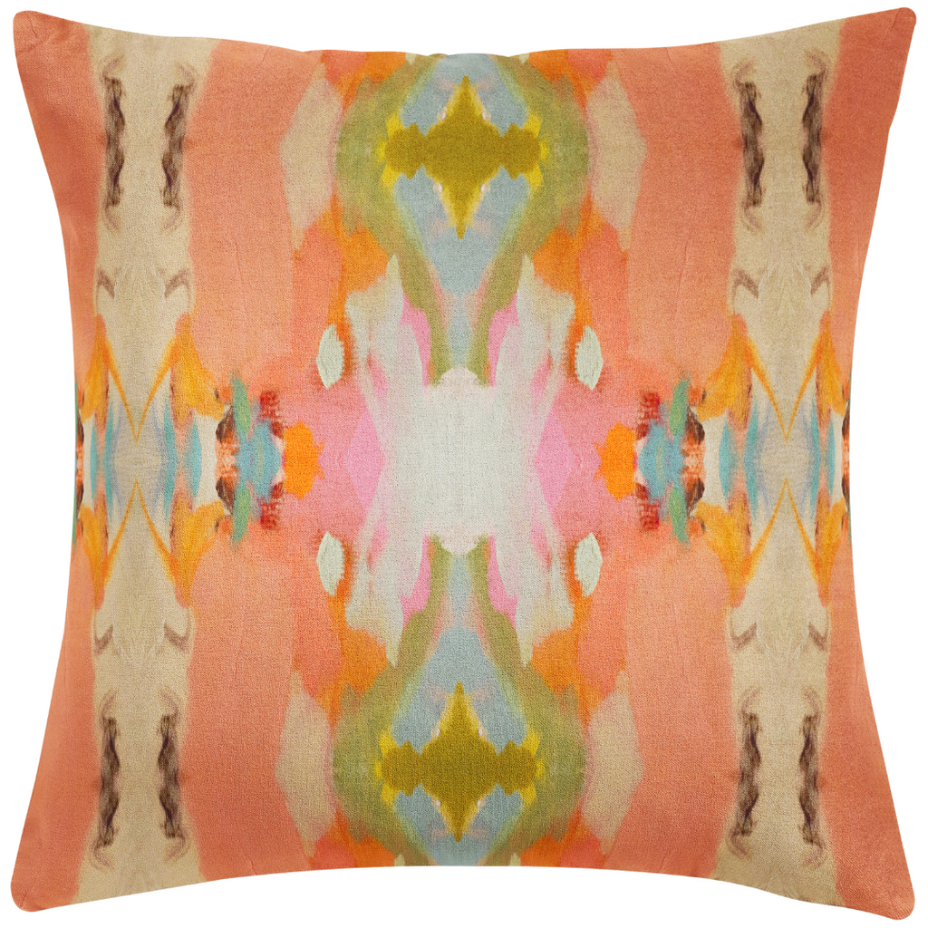 Under The Sea Orange Throw Pillow