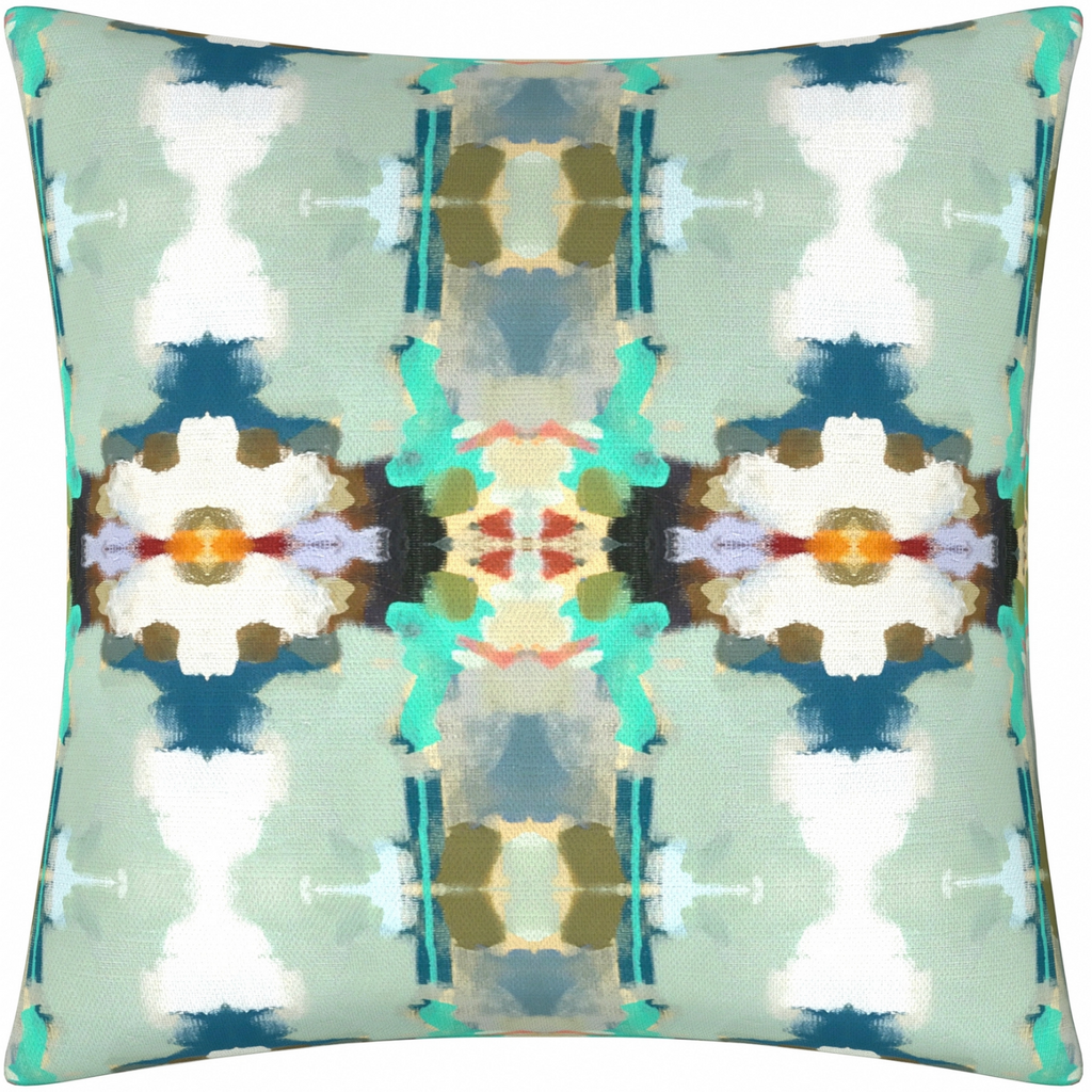 Orchid Blossom Royal Blue Throw Pillow 26&quot; square