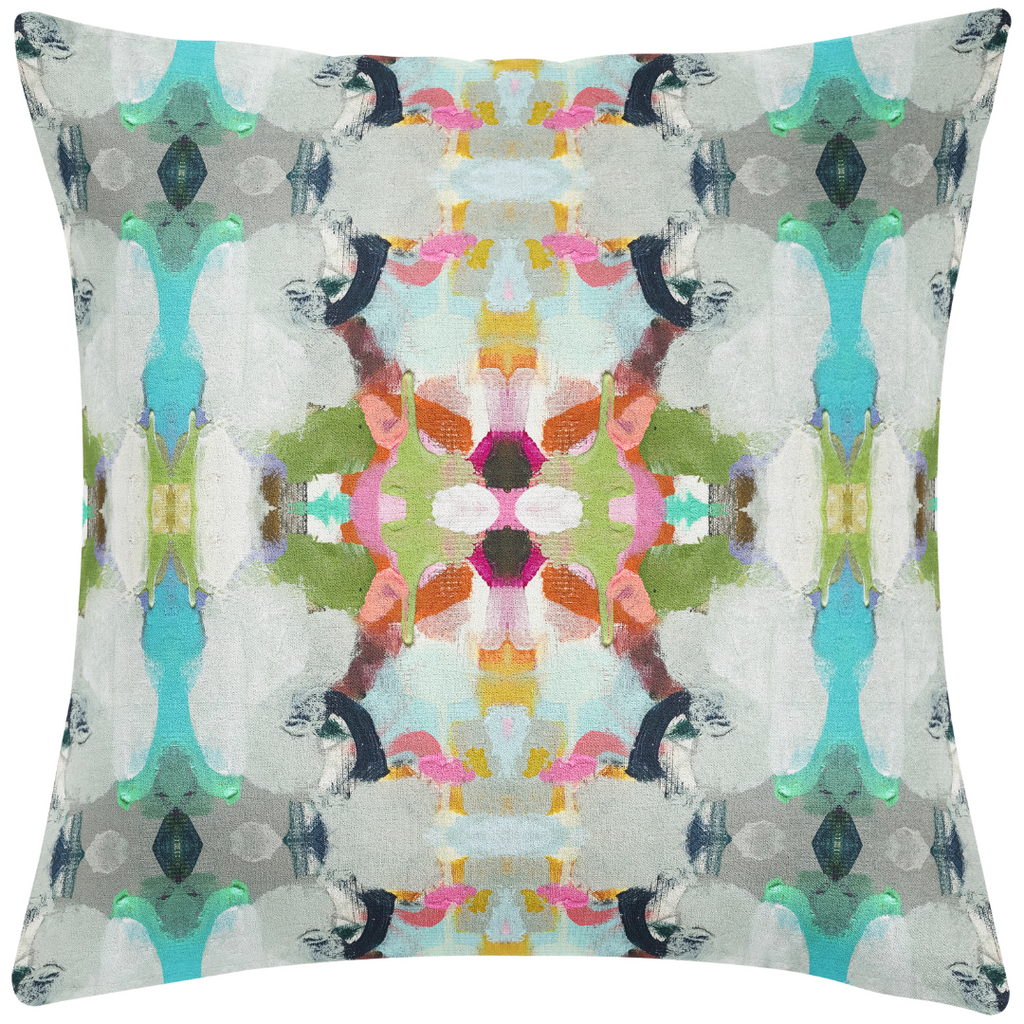 Summer Garden Red Throw Pillow 26&quot; square