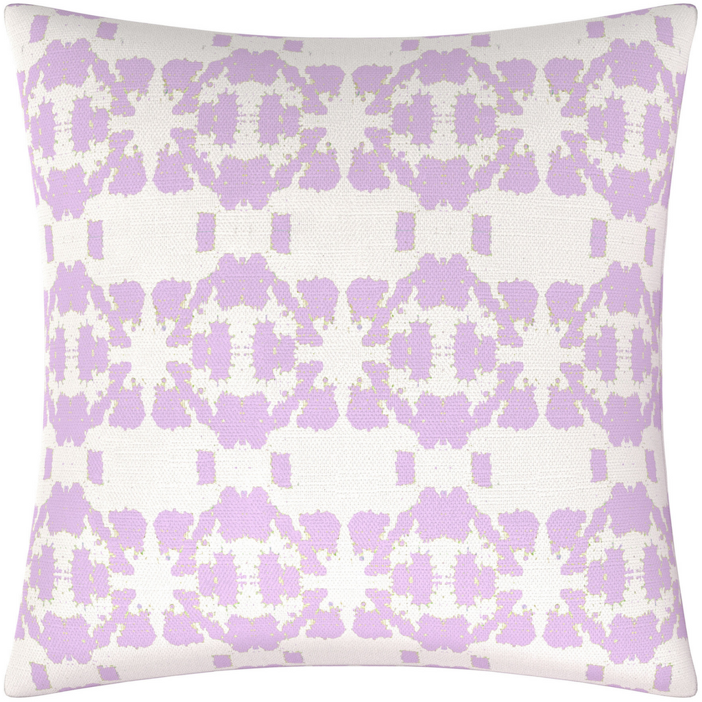Mosaic Lavender Linen Throw Pillow 26&quot; square