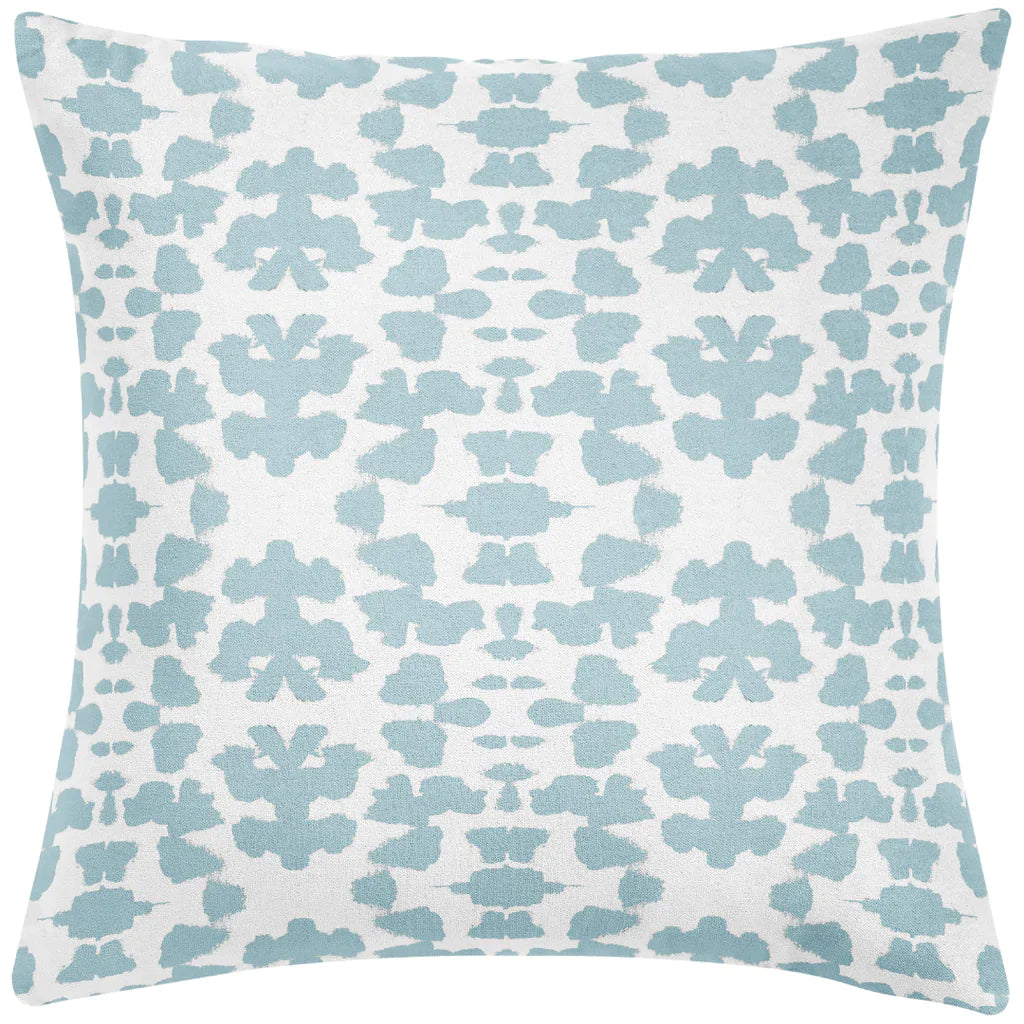 Chintz Mist Throw Pillow sublte blue 26&quot; square