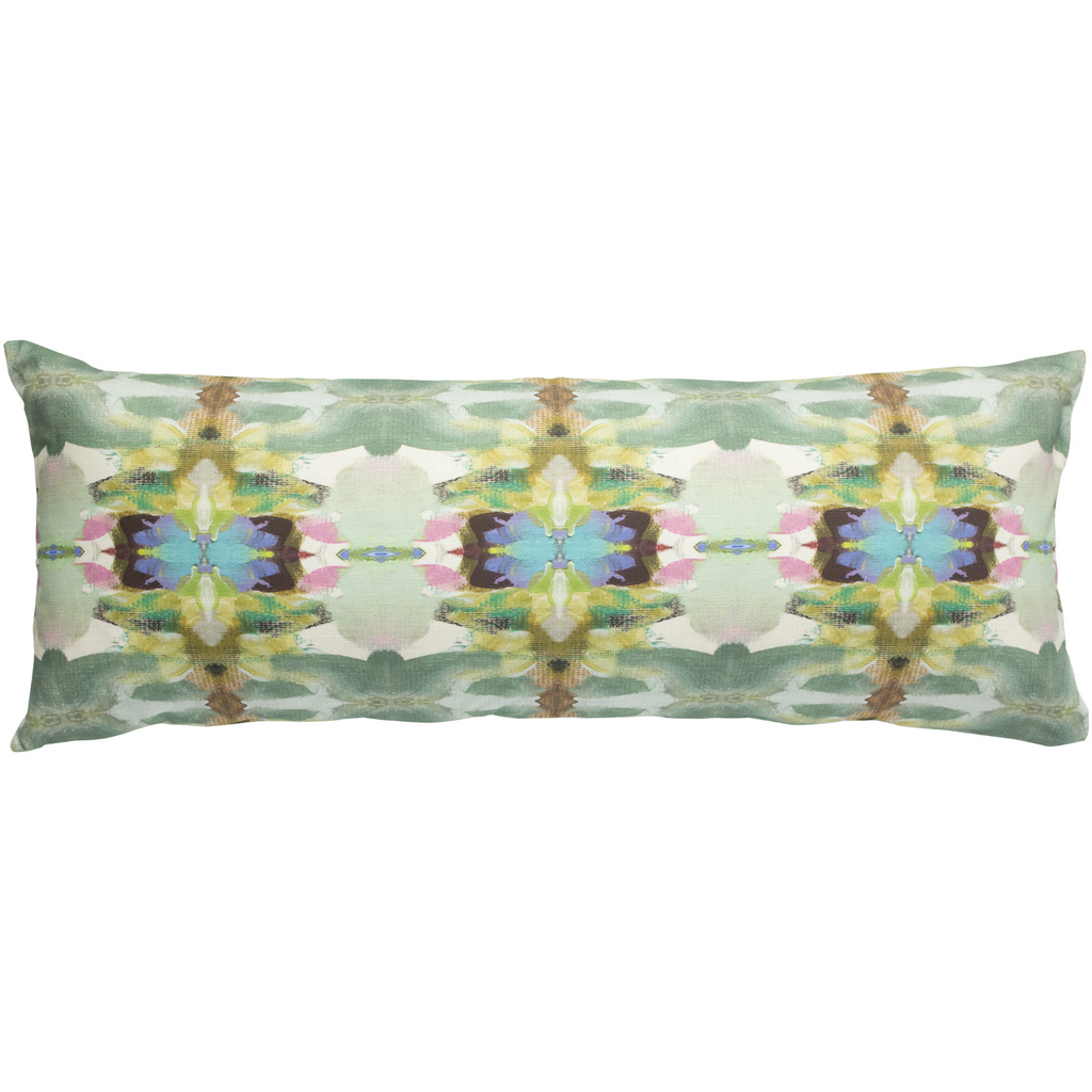 Lawson&#39;s Park Purple Linen Throw Pillow 14&quot; x 36&quot; bolster