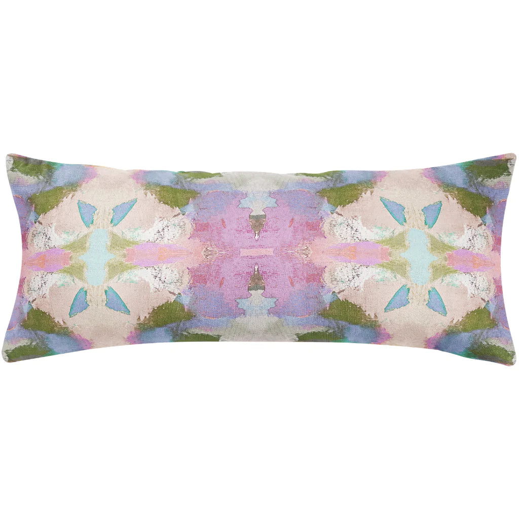 Begonia Violet Throw Pillow 14&quot; x 36&quot; bolster size