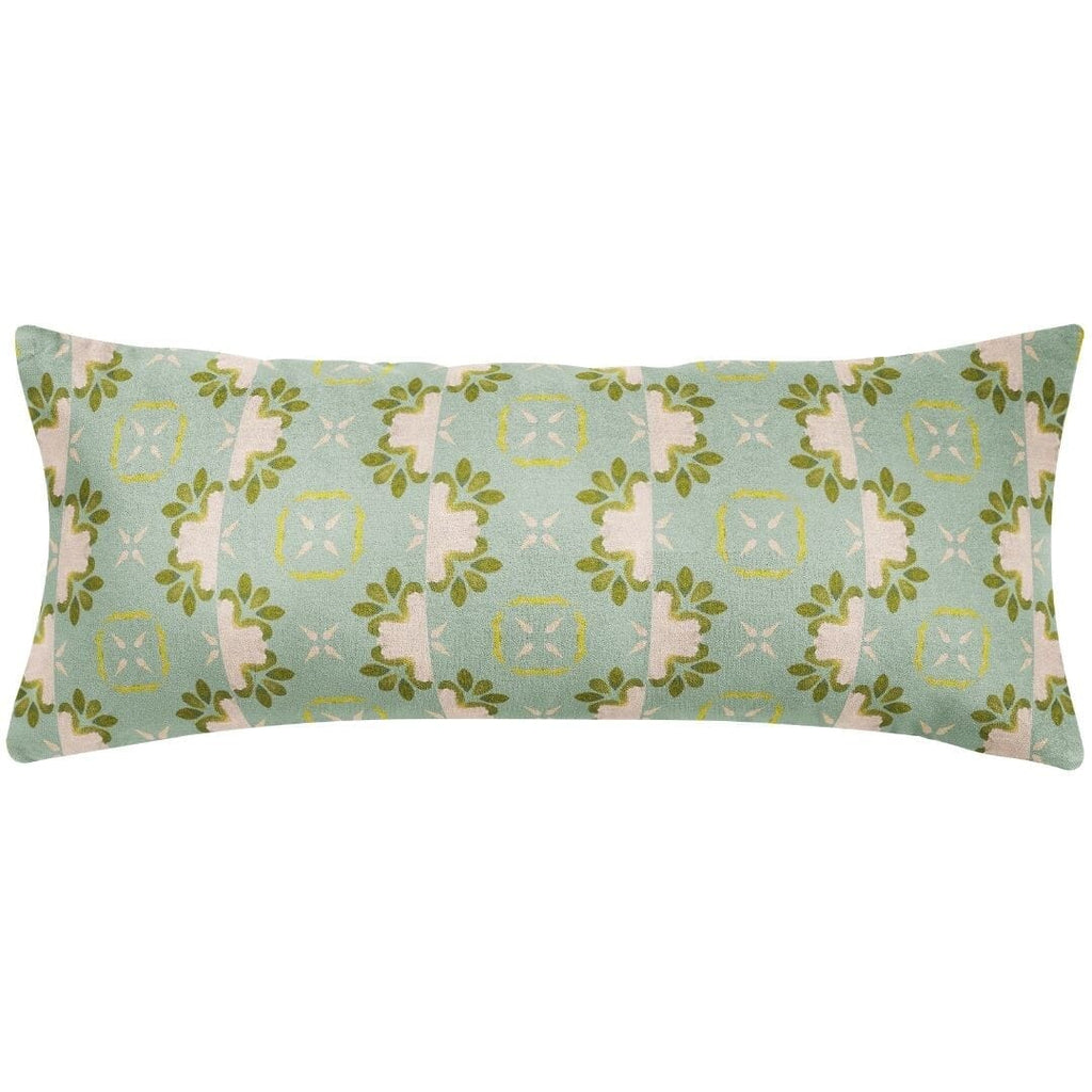 Primrose Blue Throw Pillow 14&quot;x36&quot; bolster