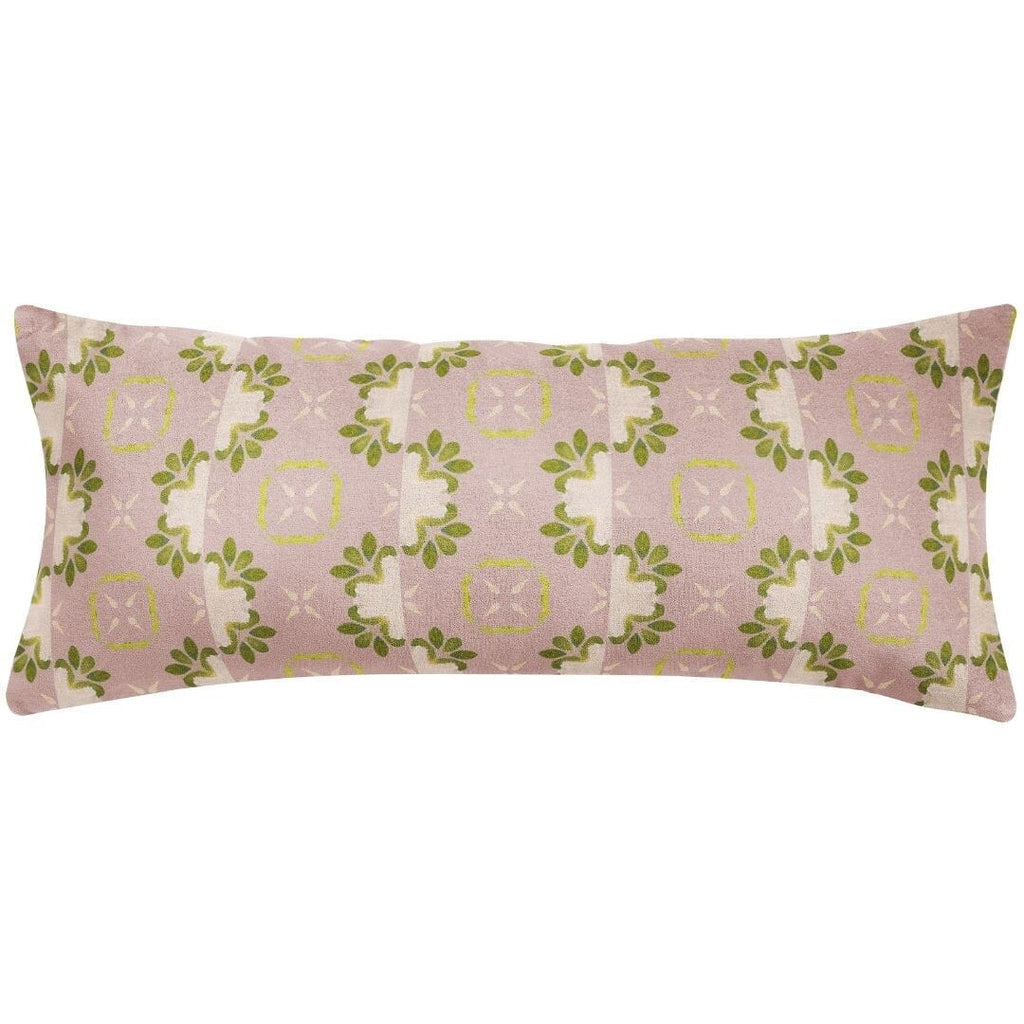 Primrose Mauve Throw Pillow 14&quot;x36&quot; bolster