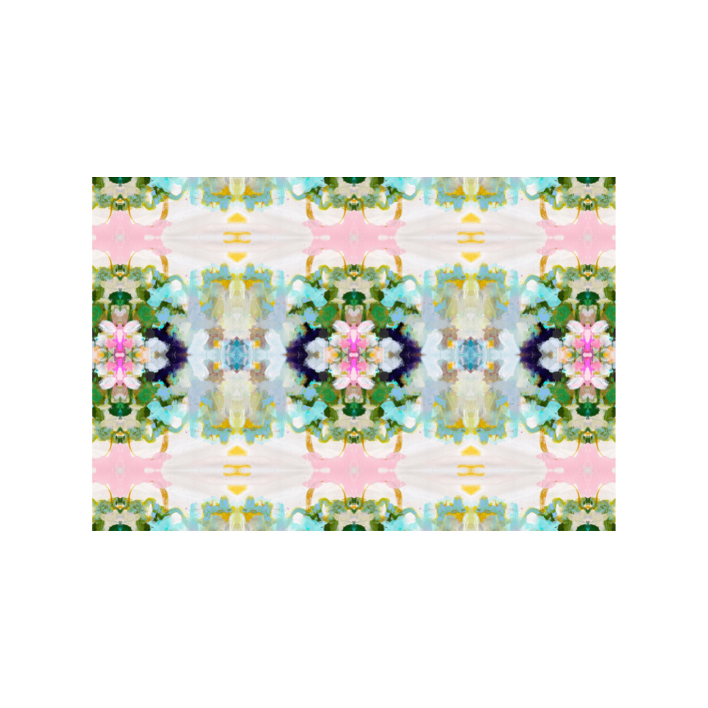 Nantucket Bloom Floor Mat 2&#39; x 3&#39; size