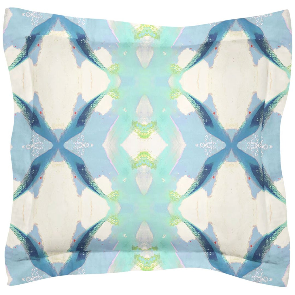 Jasmine Blue Sham standard and king