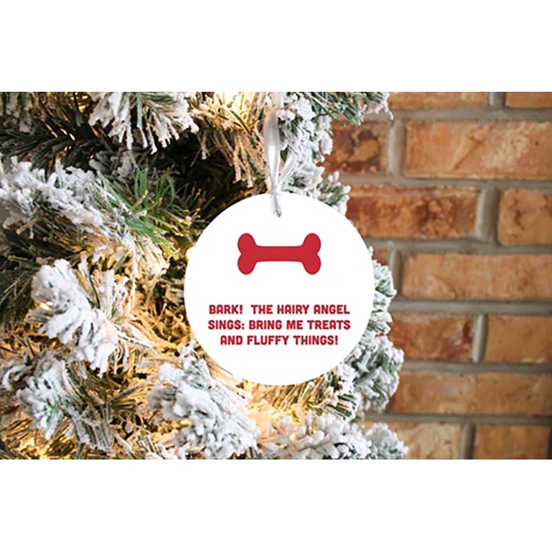 The Hairy Angel Sings Ornament