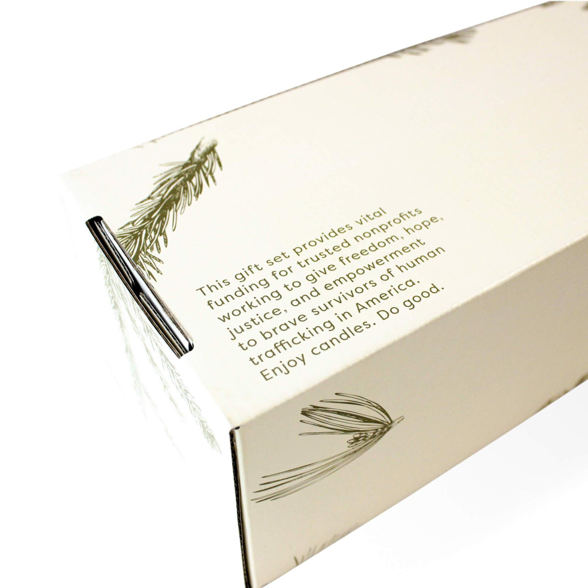 Holiday candle gift set of 3 favorite holiday fragrances soy wax blend made in Texas Calyan mission