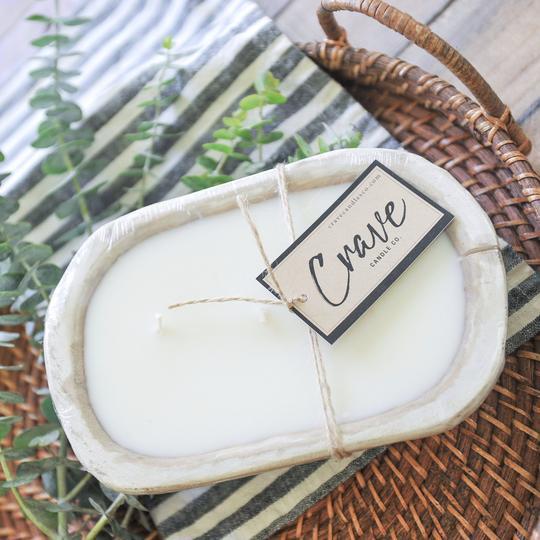 Crave Candles Co. Dough Bowl mini candle in cream colored container