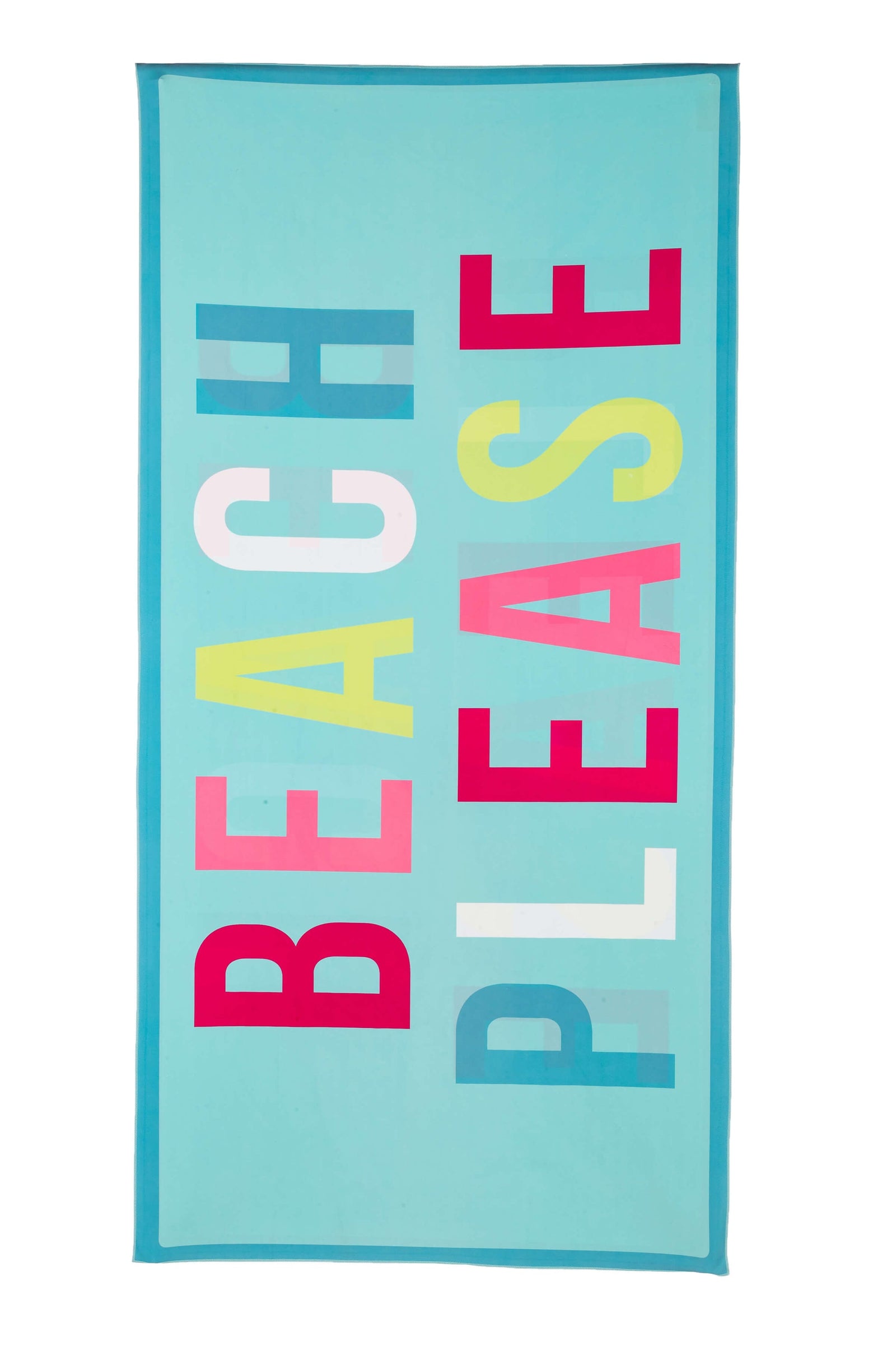 Beach Please Beach Towel held by woman on beach