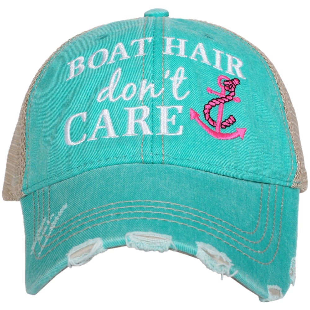 Boat Hair Don t Care Trucker Hat