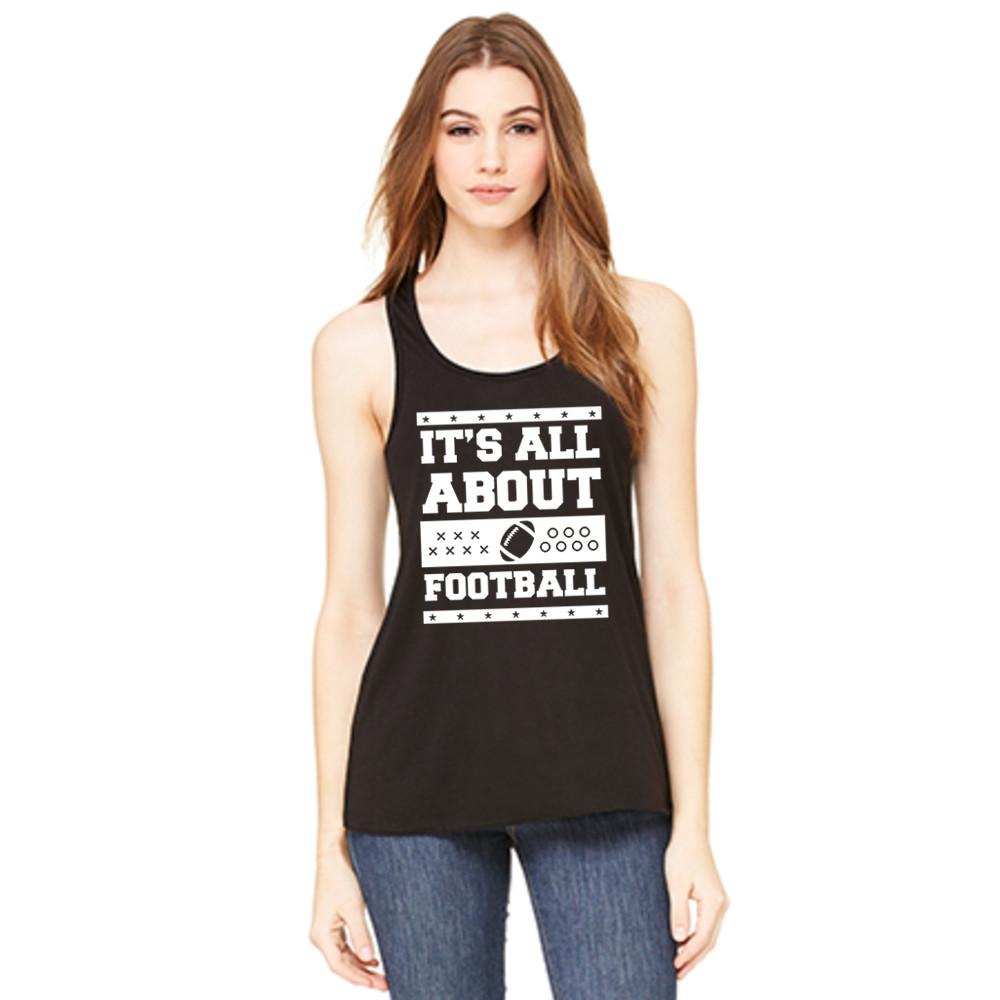It's All About Football Women's Tank Top in royal blue from Katydid
