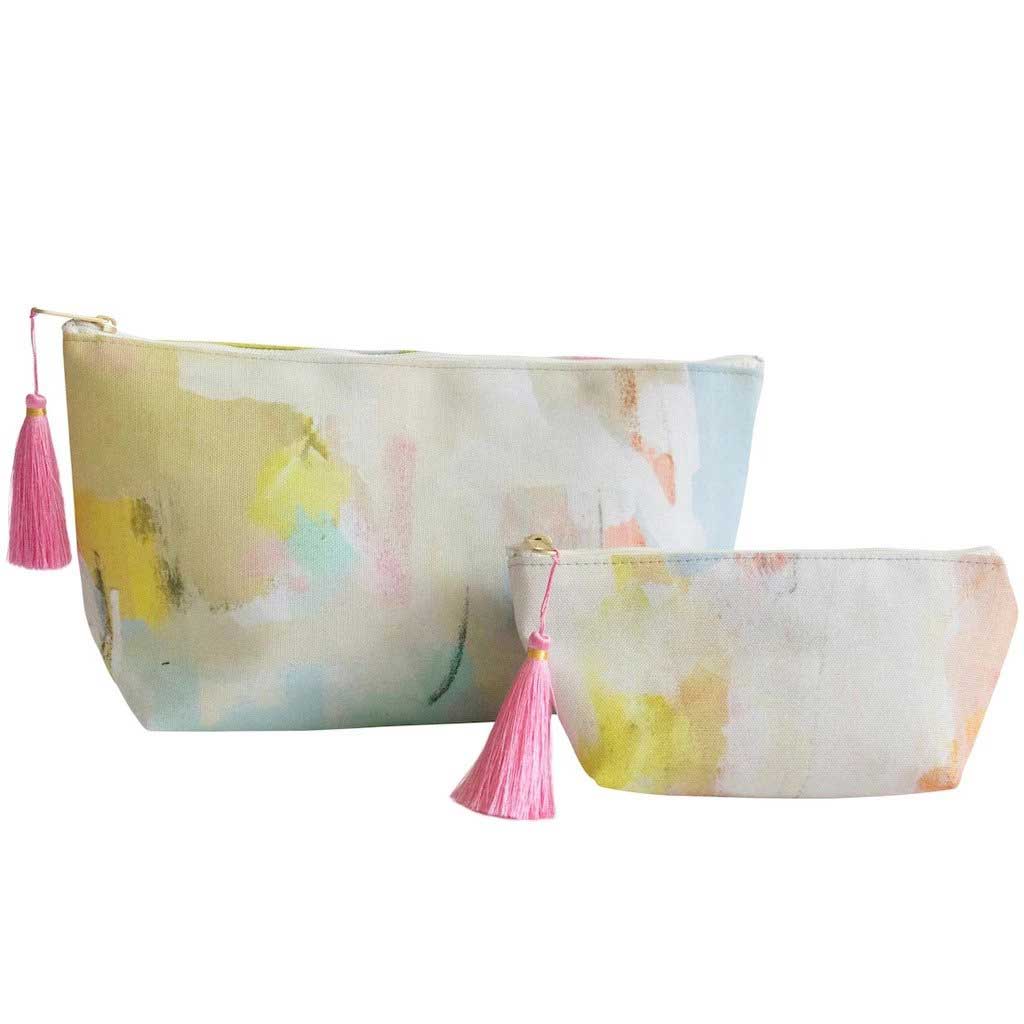 Coral Bay Orange Cosmetic Bag Laura Park Designs
