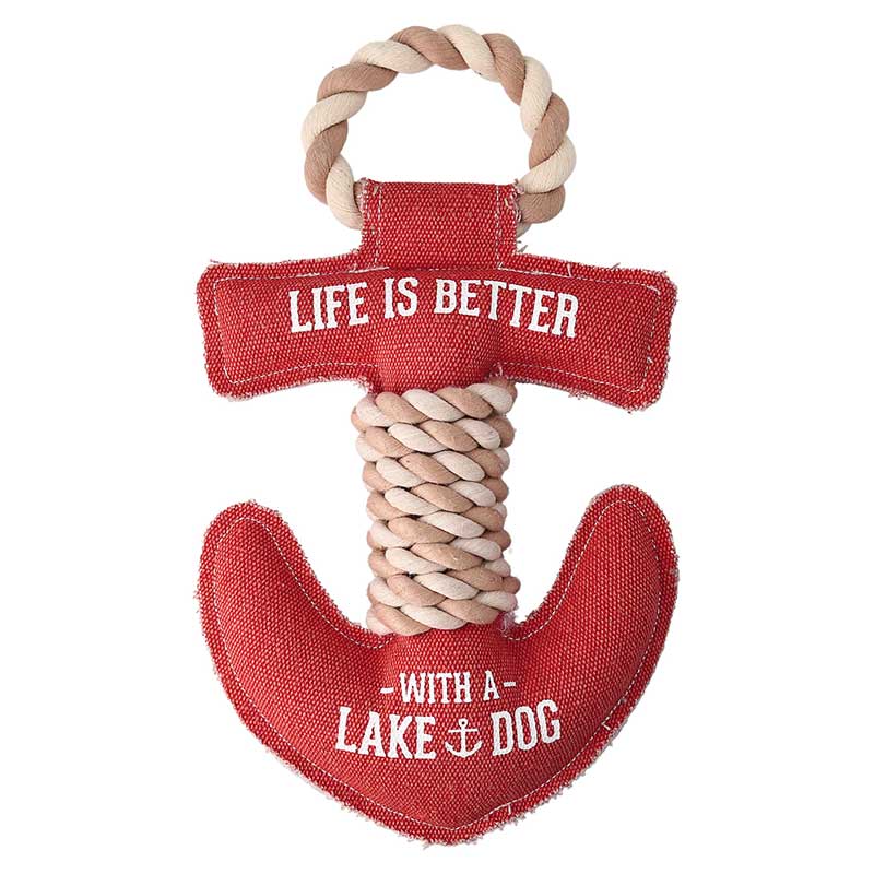 Lake Dog Canvas Chew Toy