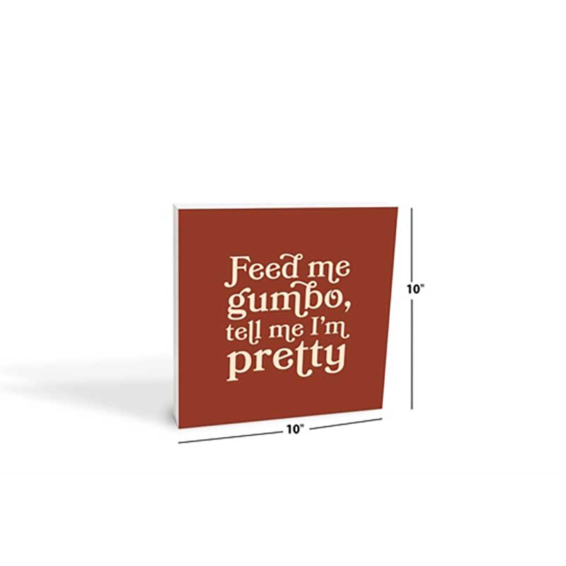 Louisiana Gumbo Wood Block dimensions