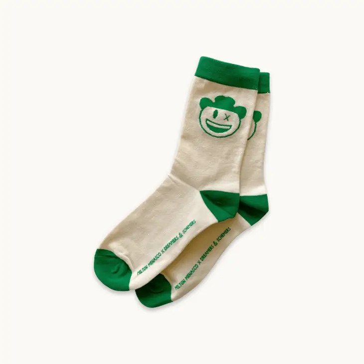 Milton Menasco Cowpoke Slippers limited edition socks in green trim