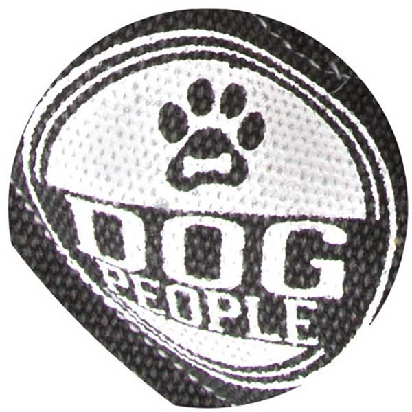 Nauti Dog canvas toy with squeaker made of polyester and cotton Dog People logo