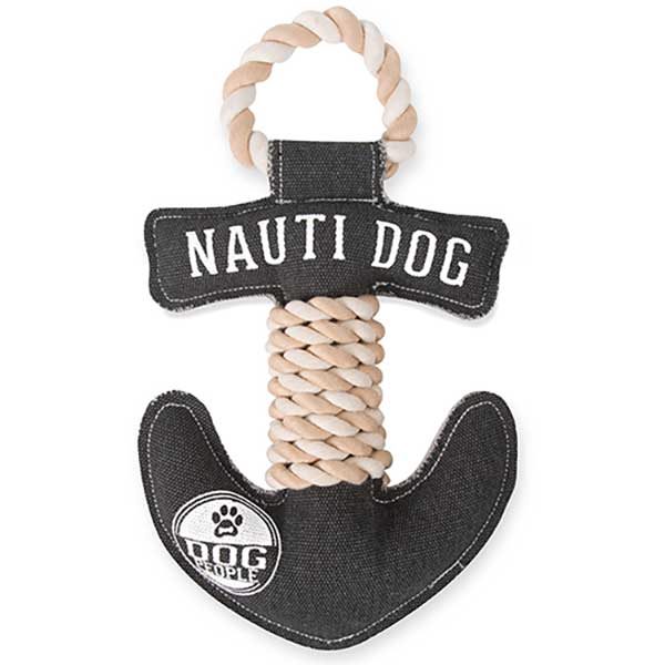 Nauti Dog canvas toy with squeaker made of polyester and cotton
