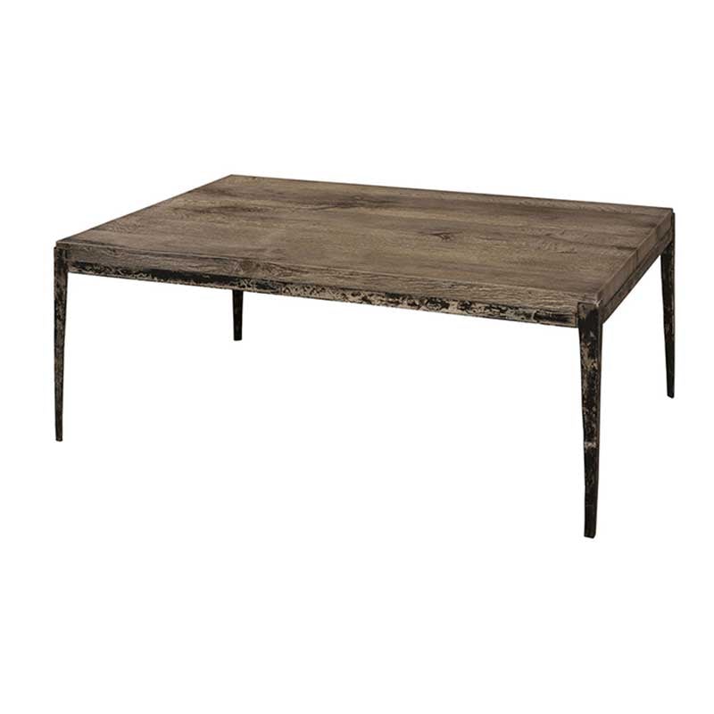 Pauta Coffee Table crafted from Mexican Oak on iron frame