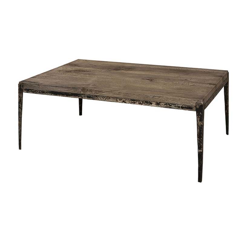 Pauta Coffee Table crafted from Mexican Oak on iron frame