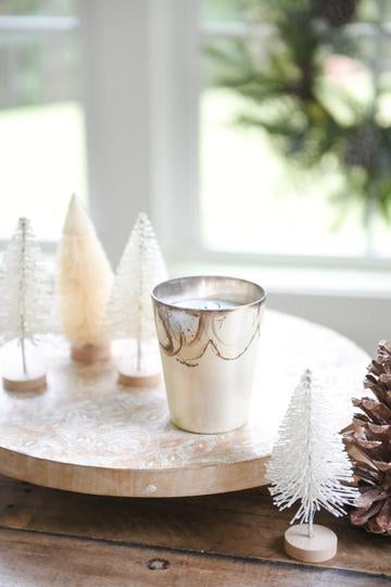 Steel City White 8.5 ounce candle Crave Candles Co. Harley Butler Trading Company