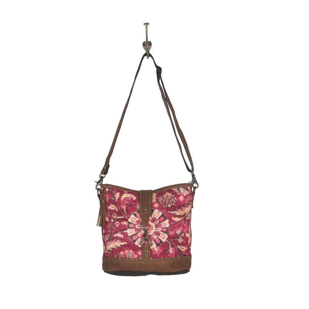 Exuberance Shoudler Bag On Hook View Myra Bag Harley Butler Trading Company