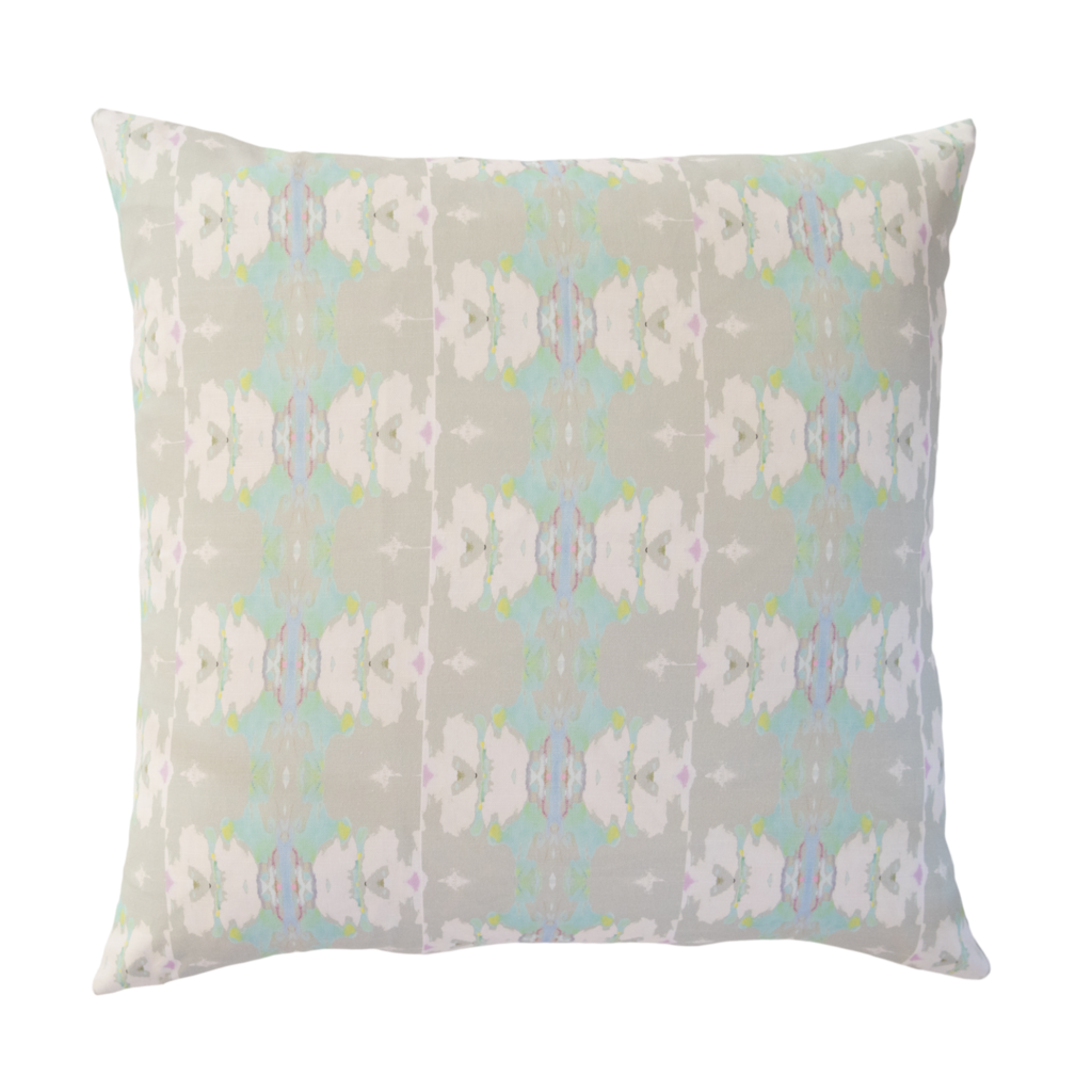 Butterfly Garden Stone Linen Pillow from Laura Park Designs 26&quot; square
