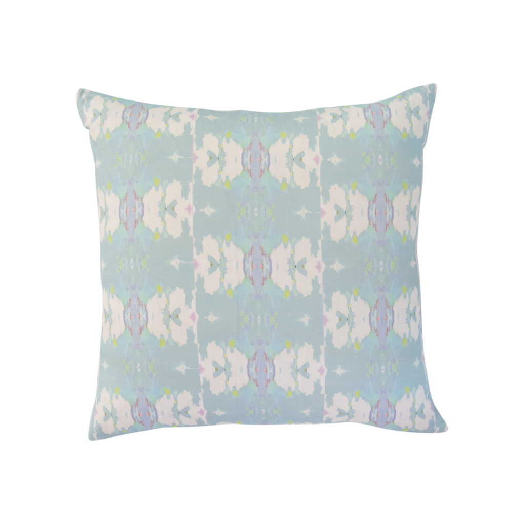 Butterfly Garden Sky Linen Pillow from Laura Park Designs 22&quot; square