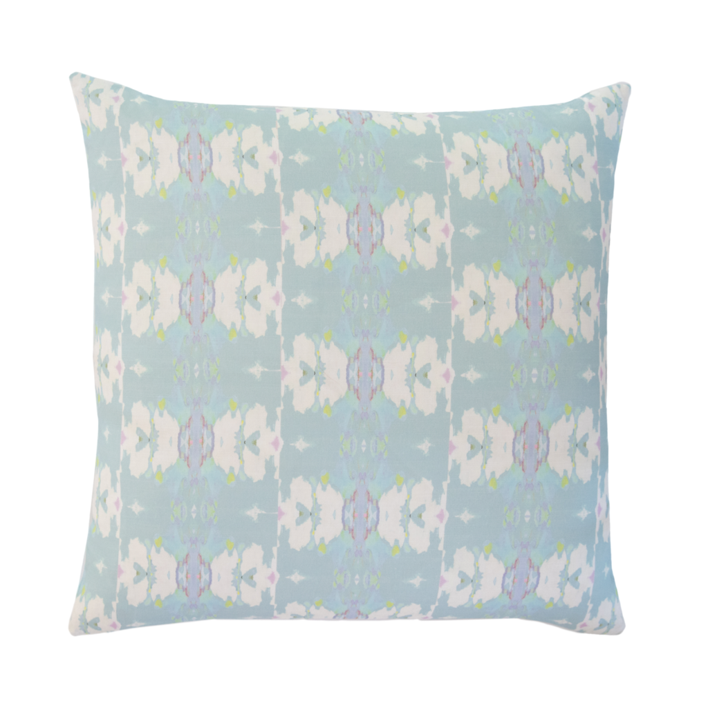 Butterfly Garden Sky Linen Pillow from Laura Park Designs 26&quot; square