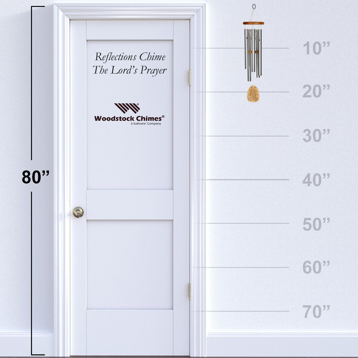 Woodstock Reflections™ - The Lord&#39;s Prayer hanging proportion reference