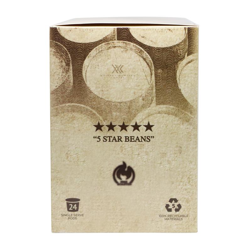 WMC Barrel Aged Coffee Single Serve Pods, 5 star beans