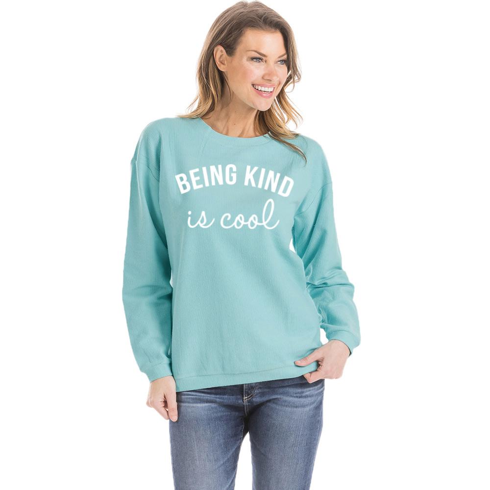 Being Kind Is Cool Corded Sweatshirt