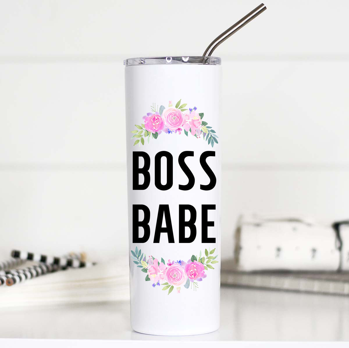 Lone Star Roots Boss Babe Tall 20 oz Travel Cup Tumbler 