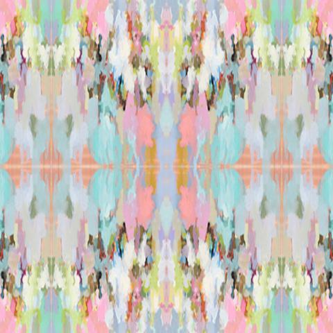 Brooks Avenue Throw Blanket in soft pinks and blues from Laura Park Designs