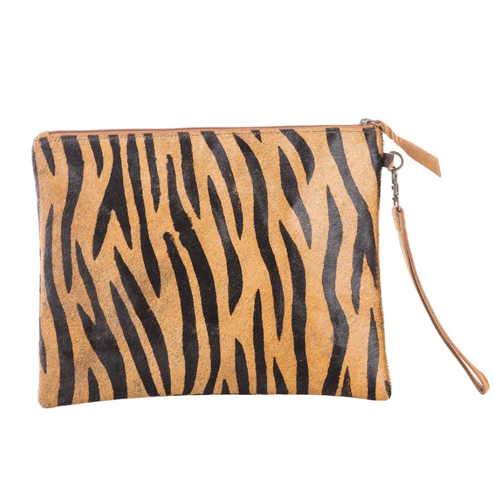 Zebra print outlet clutch bag