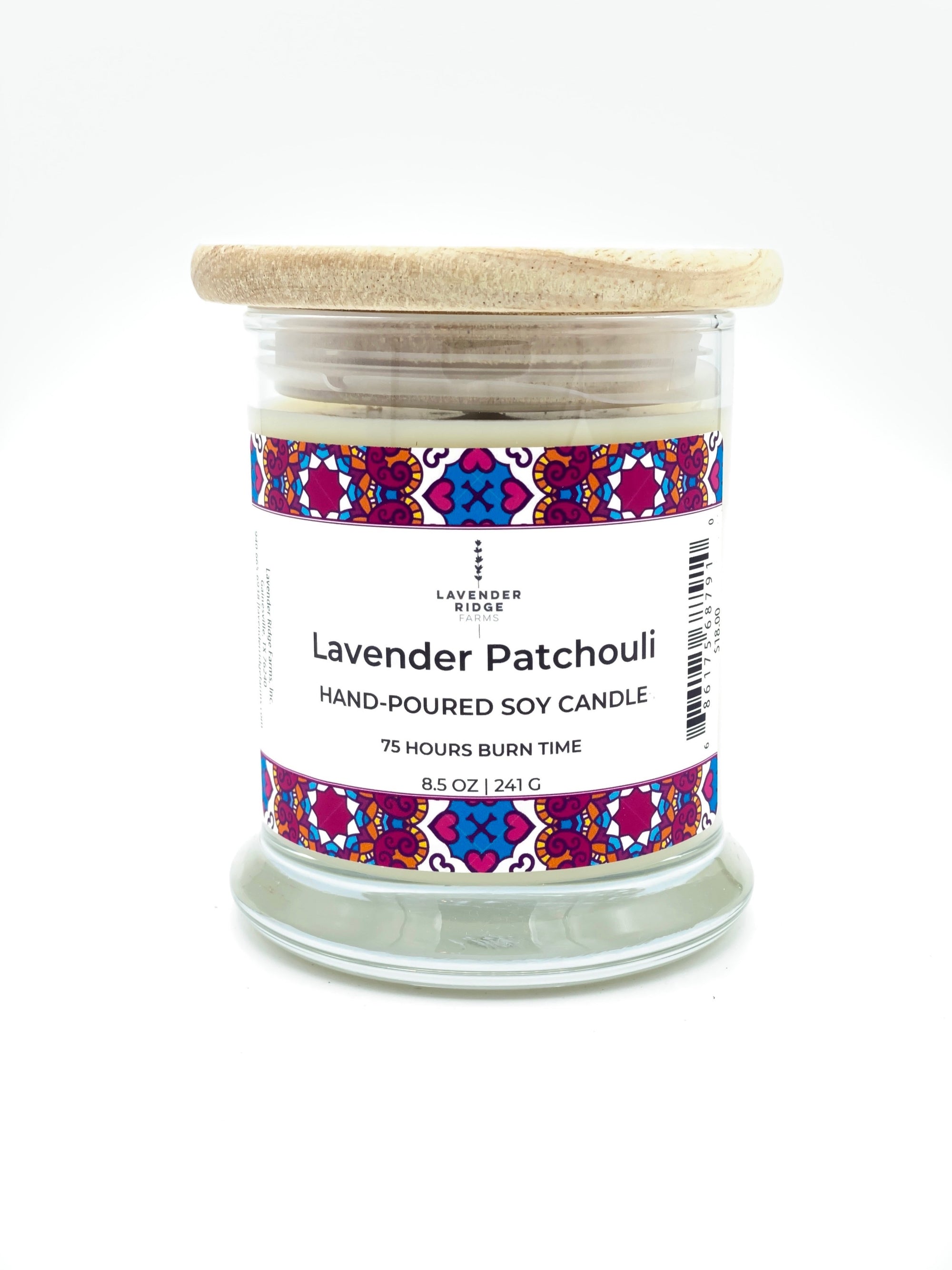 Lavender Patchouli Soy Wax Candle
