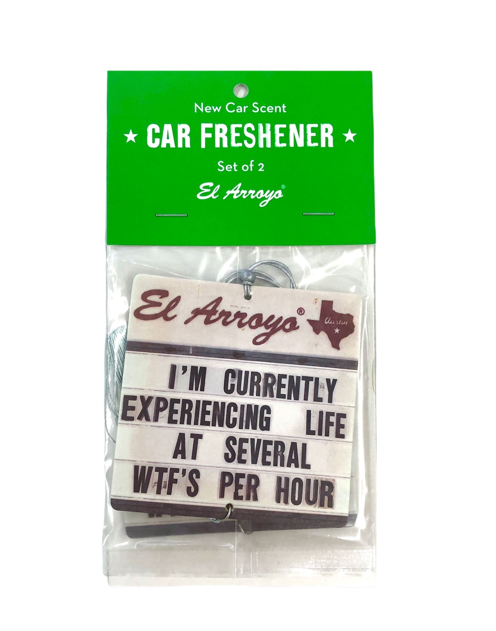 Lone Star Roots Car Air Freshener (2 Pack) - WTF's Per Hour Vehicle Air Fresheners 