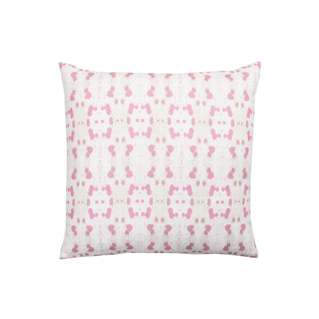 Cheetah Pink Linen Pillow