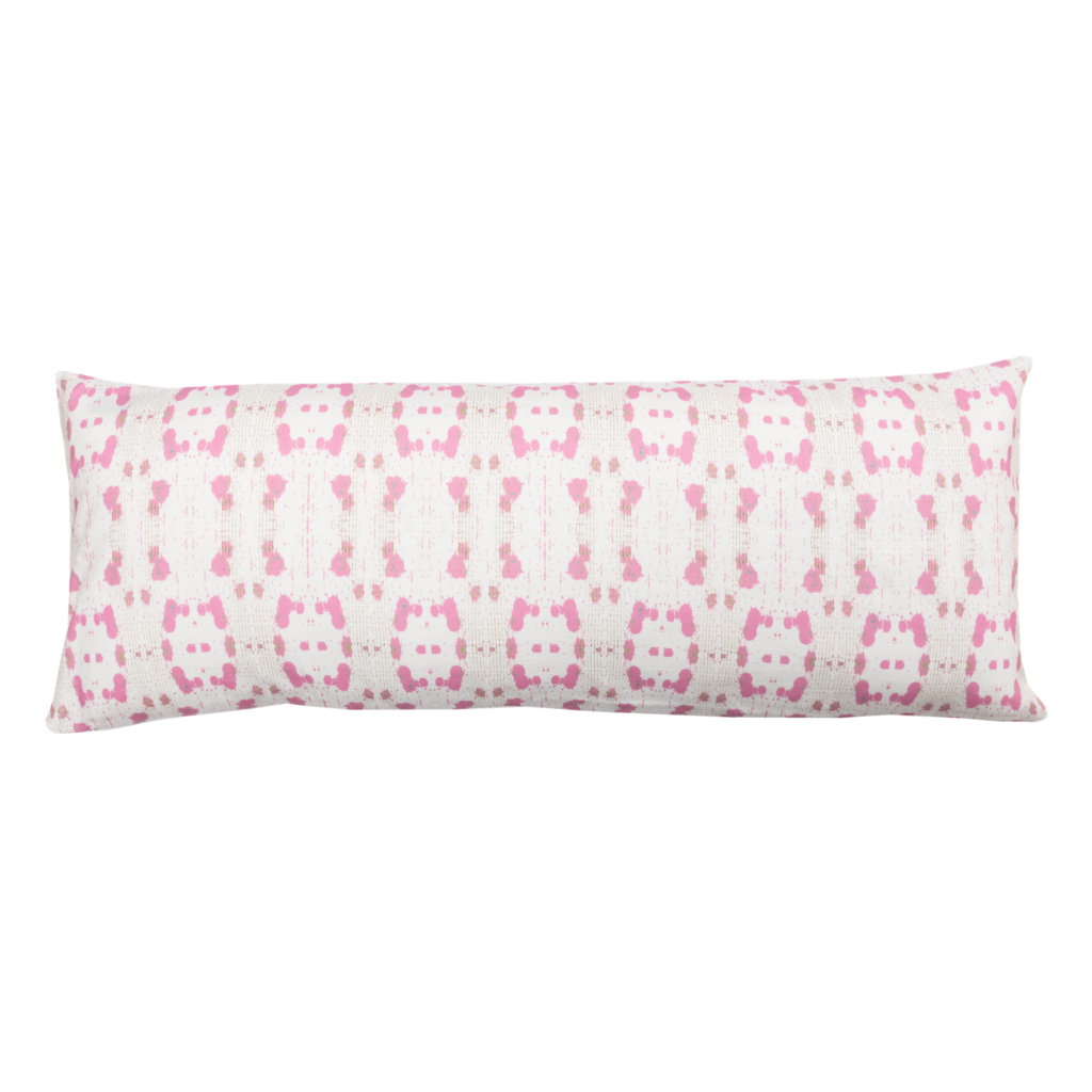 Cheetah Pink Linen Pillow