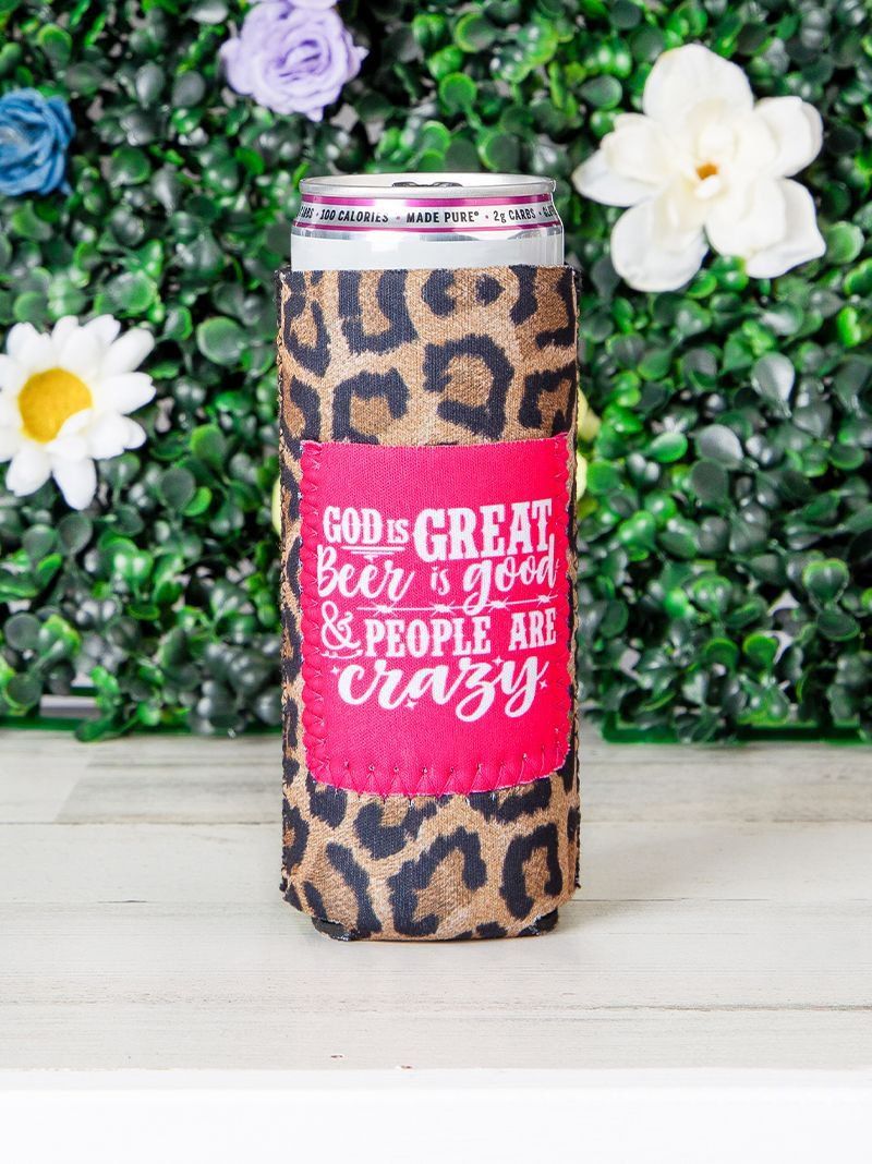 Lone Star Roots God Is Great, Beer Is Good & People Are Crazy Can Cooler Can Cooler Regular 12oz 