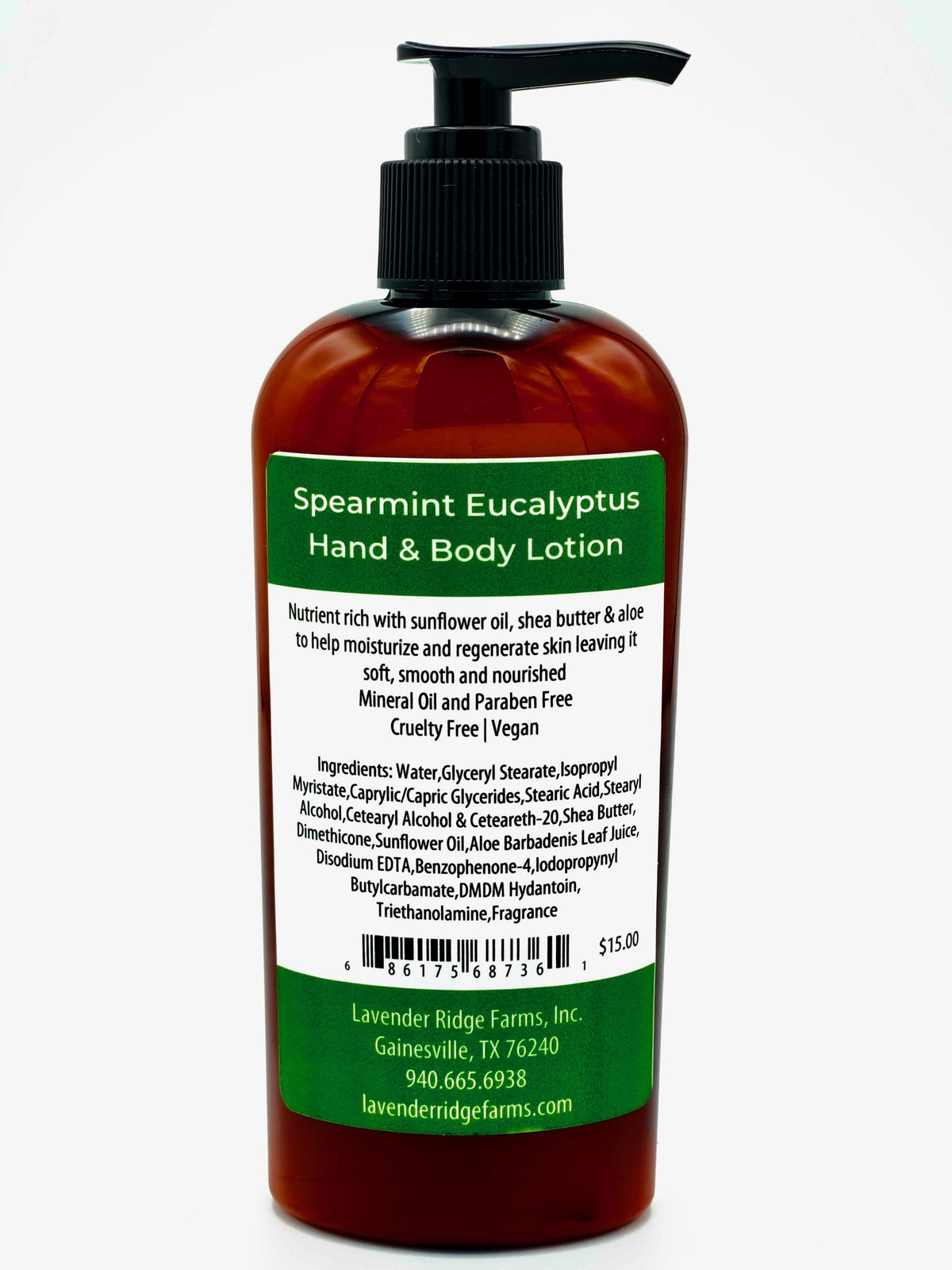 Lotion - Spearmint Eucalytus Hand &amp; Body