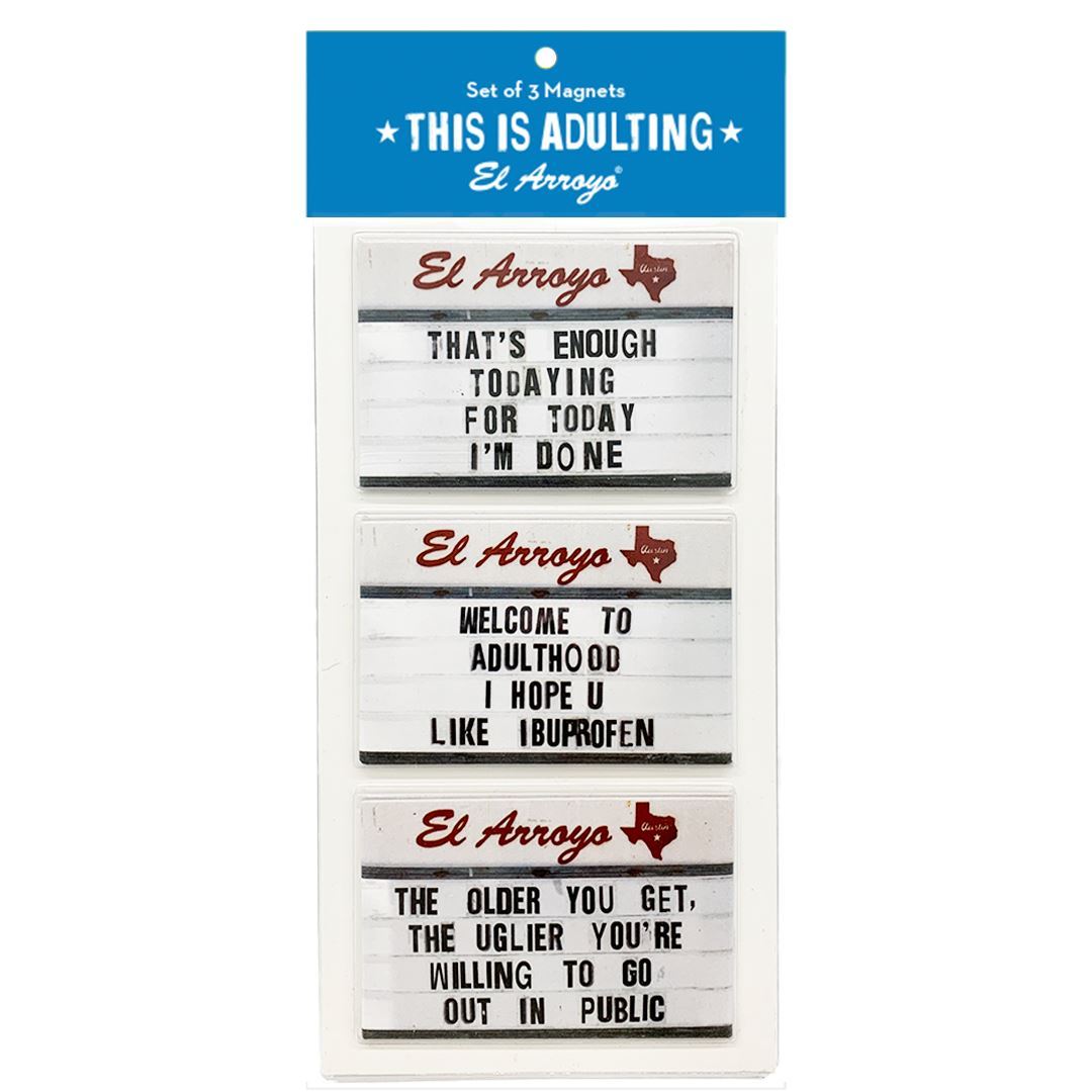 Lone Star Roots Magnet Set - This is Adulting Magnet 